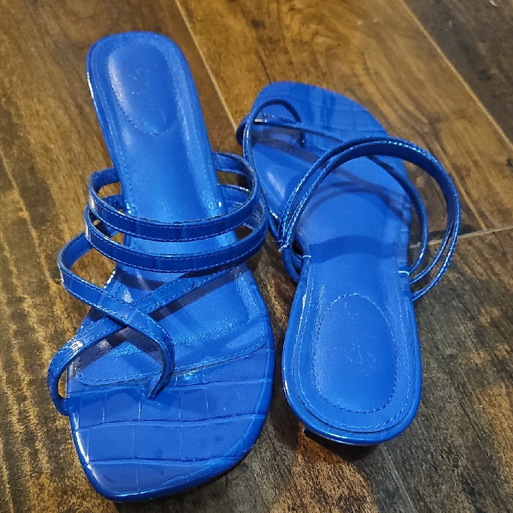 Elegant Blue Strappy Heels for Women